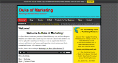 Desktop Screenshot of dukeofmarketing.com